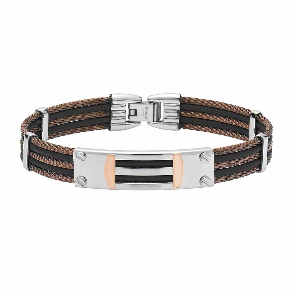 Bracelet Sawssan Or Acier Bicolore