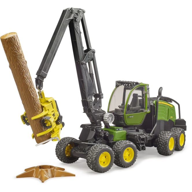BRUDER 02135 John Deere 1270G Harvester mit 1 Baumstamm