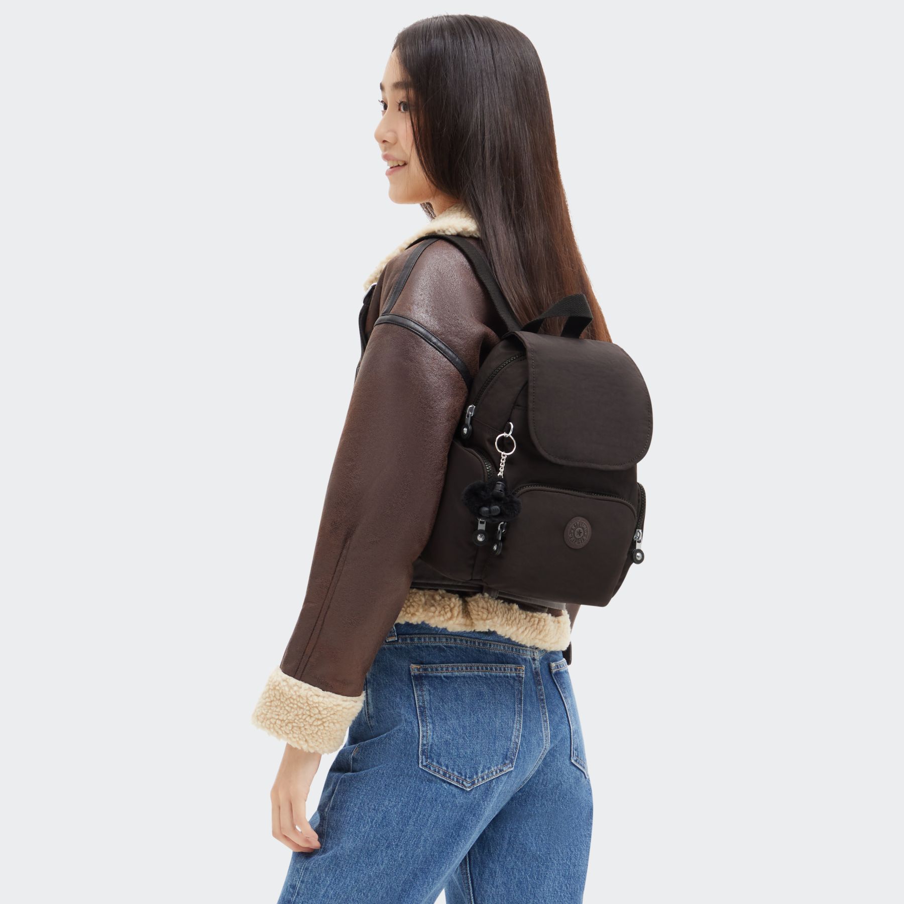 CITY ZIP MINI Mini sac à dos avec bretelles ajustables - Nostalgic Brown