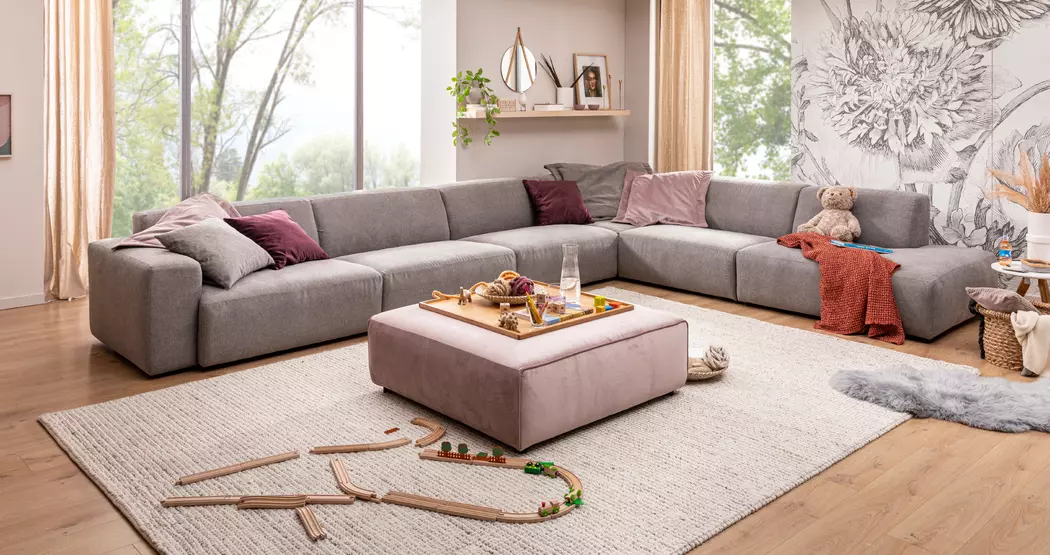 1-Sitzer mit Anstellhocker Valencia
