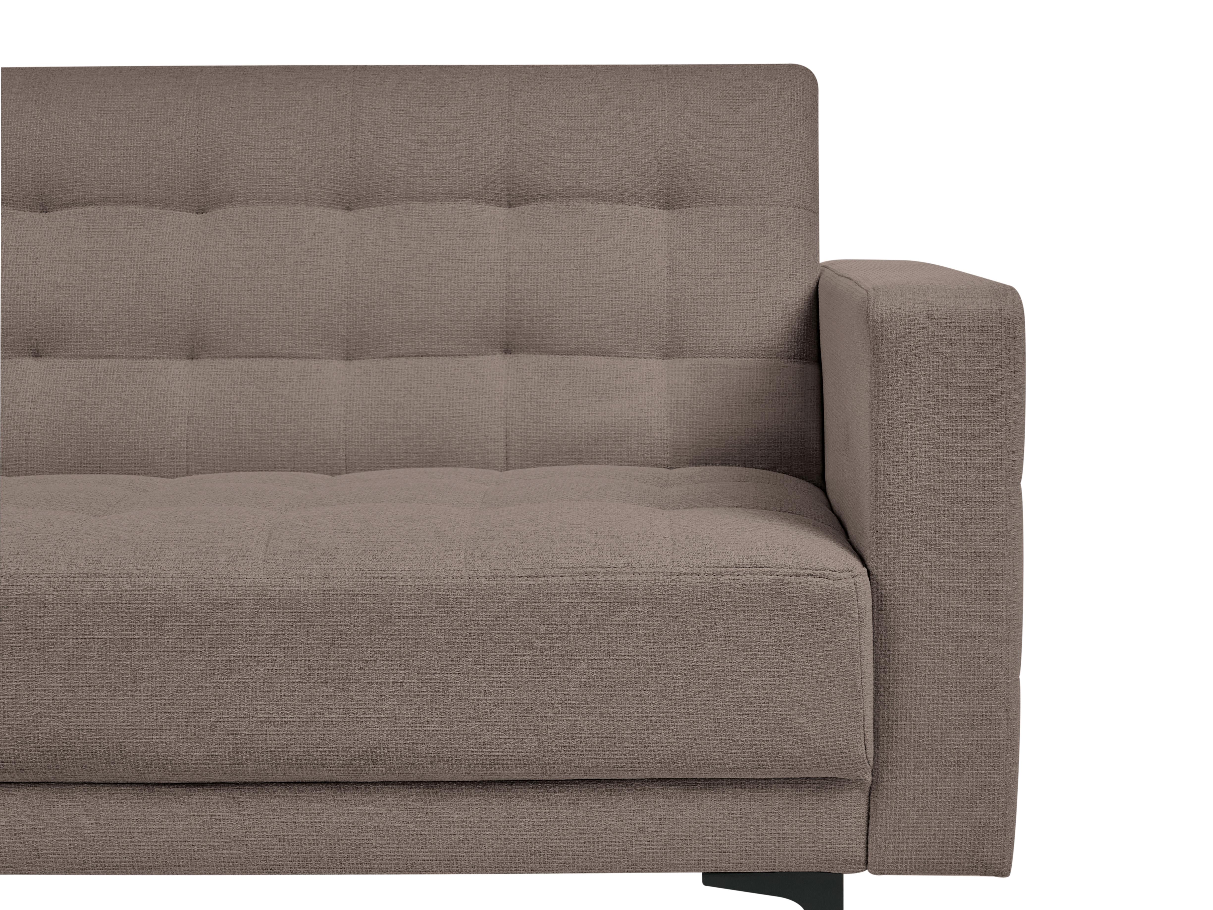 Slaapbank 3-zits ABERDEEN Stof Taupe