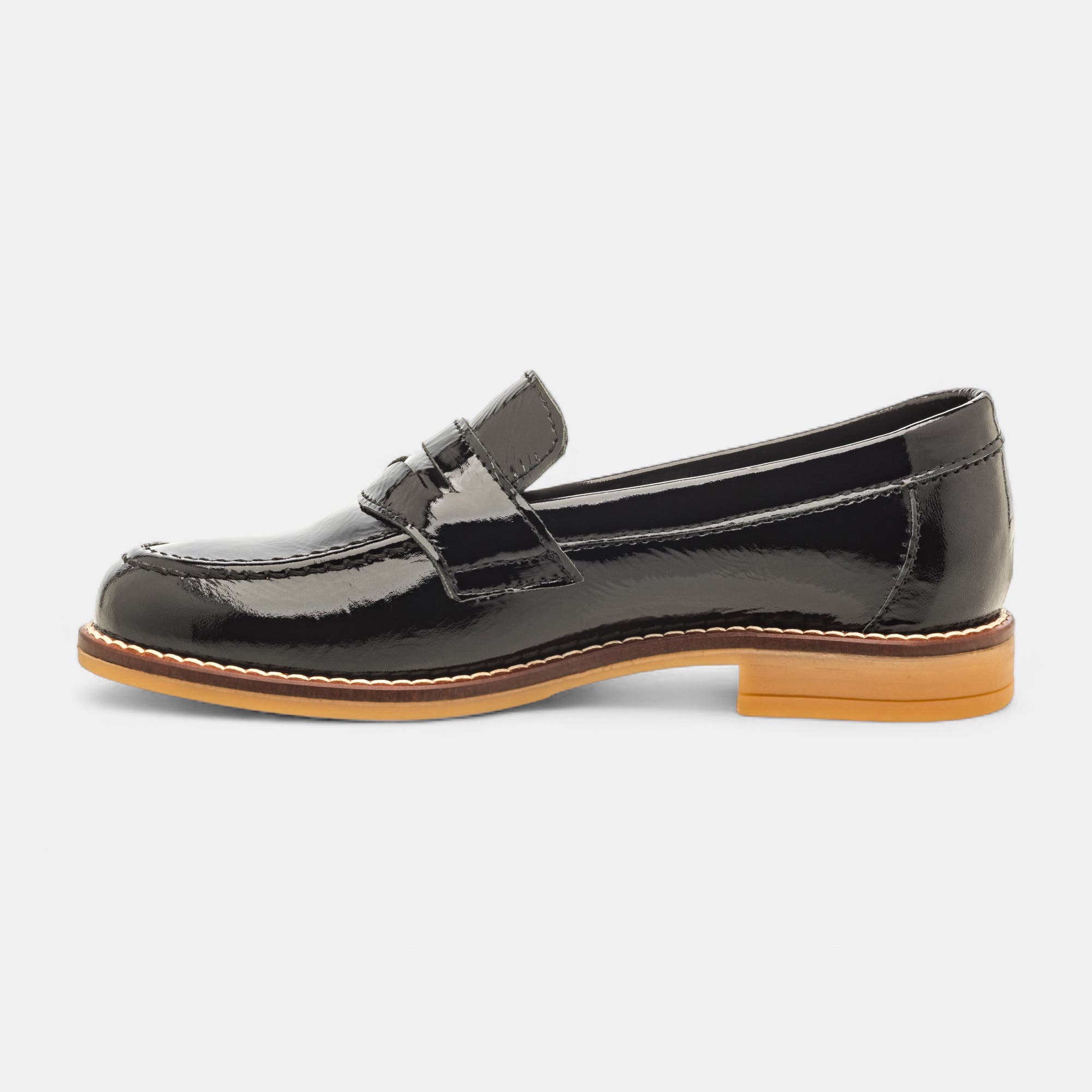 Mocassins Fille en cuir noir
