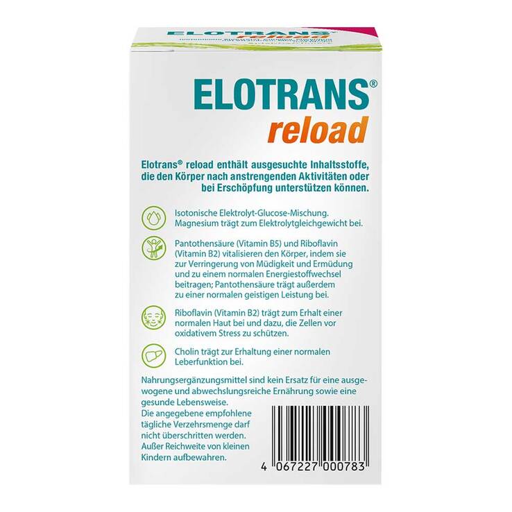 Elotrans reload Elektrolyt-Pulver Apfel Beutel, 2x15x7.45 g