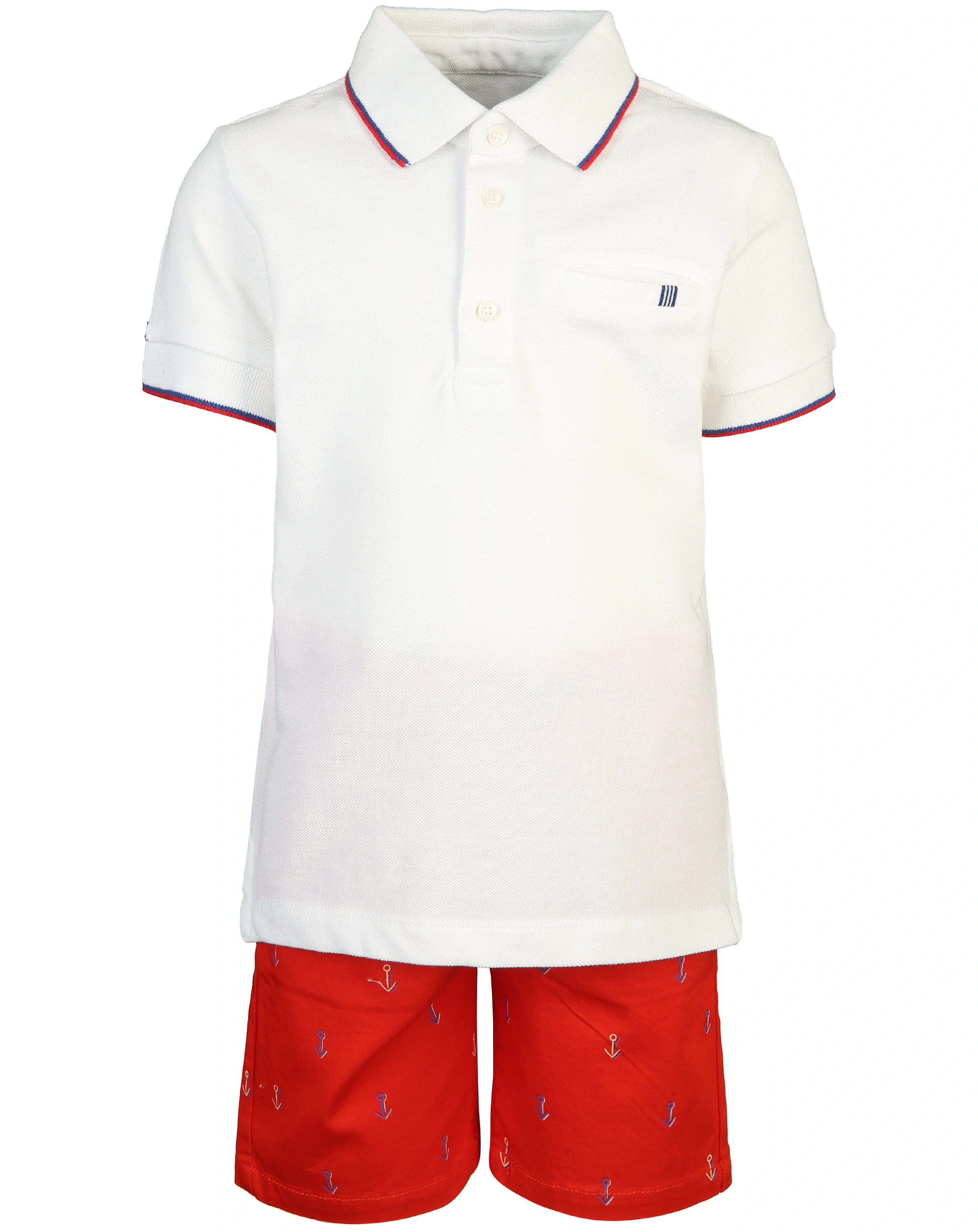 Poloshirt SPORTY 2-teilig in rot
