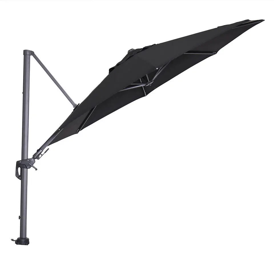 Garden Impressions Hawaii zweefparasol Ø350 c. black - zwart