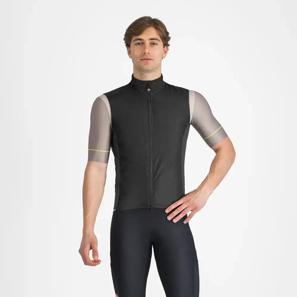 Castelli Fly Direct Windvest Zwart/Donkergrijs Heren
