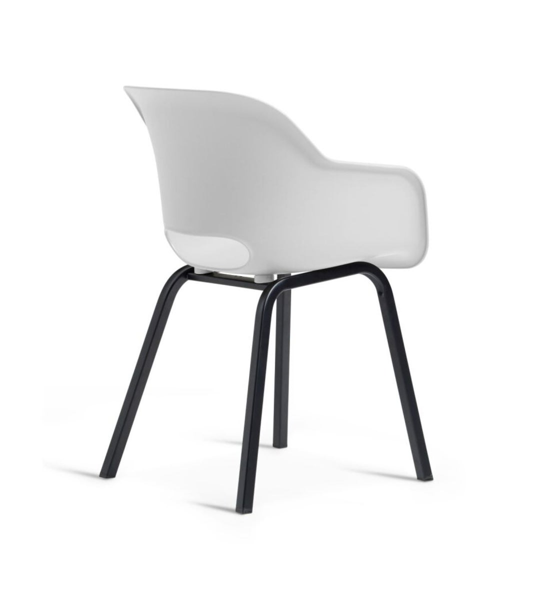 Keter Noa tuinstoel - 2 stuks - 55x56,5x80cm - metalen frame - wit - gerecycled plastic