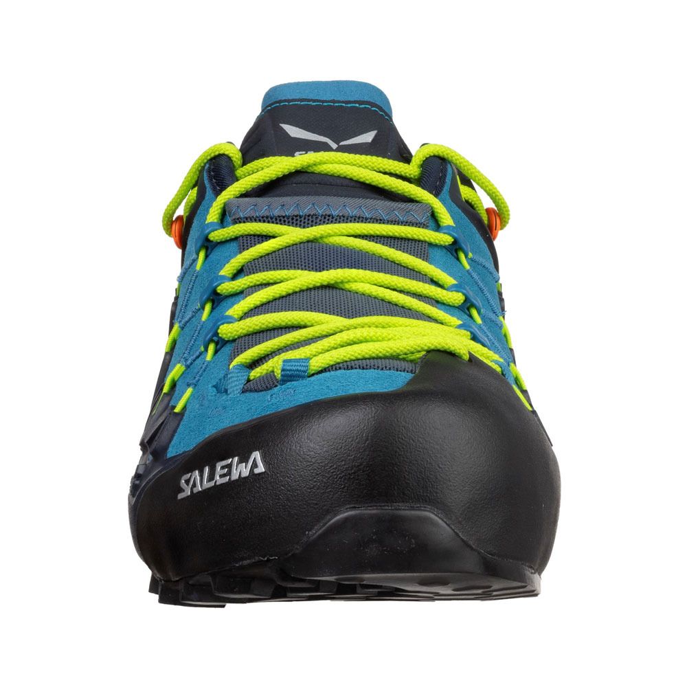 Salewa WILDFIRE EDGE - Chaussures approche Homme premium navy/fluo yellow