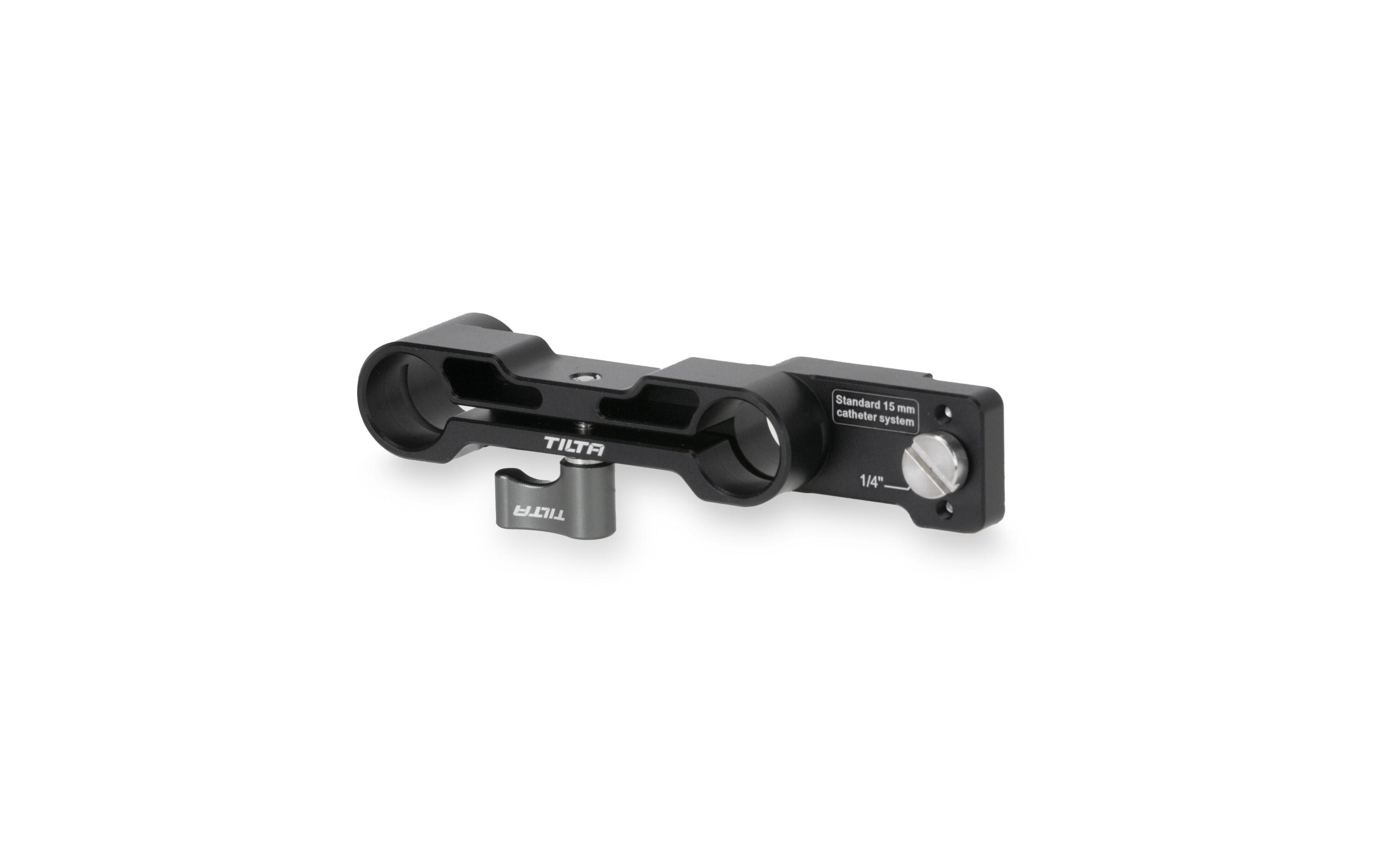 15 mm Rod Holder for BMPCC 6K Pro/G2 - SchwarzZur Unterstützung von 15 mm Stangen bei der Verwendung des Batteriegriffs im Half Cage Setup