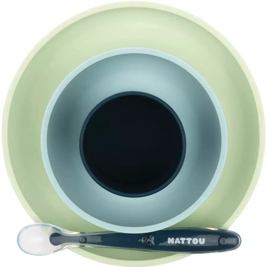 Nattou Esslern Set 4 teilig Grünblau