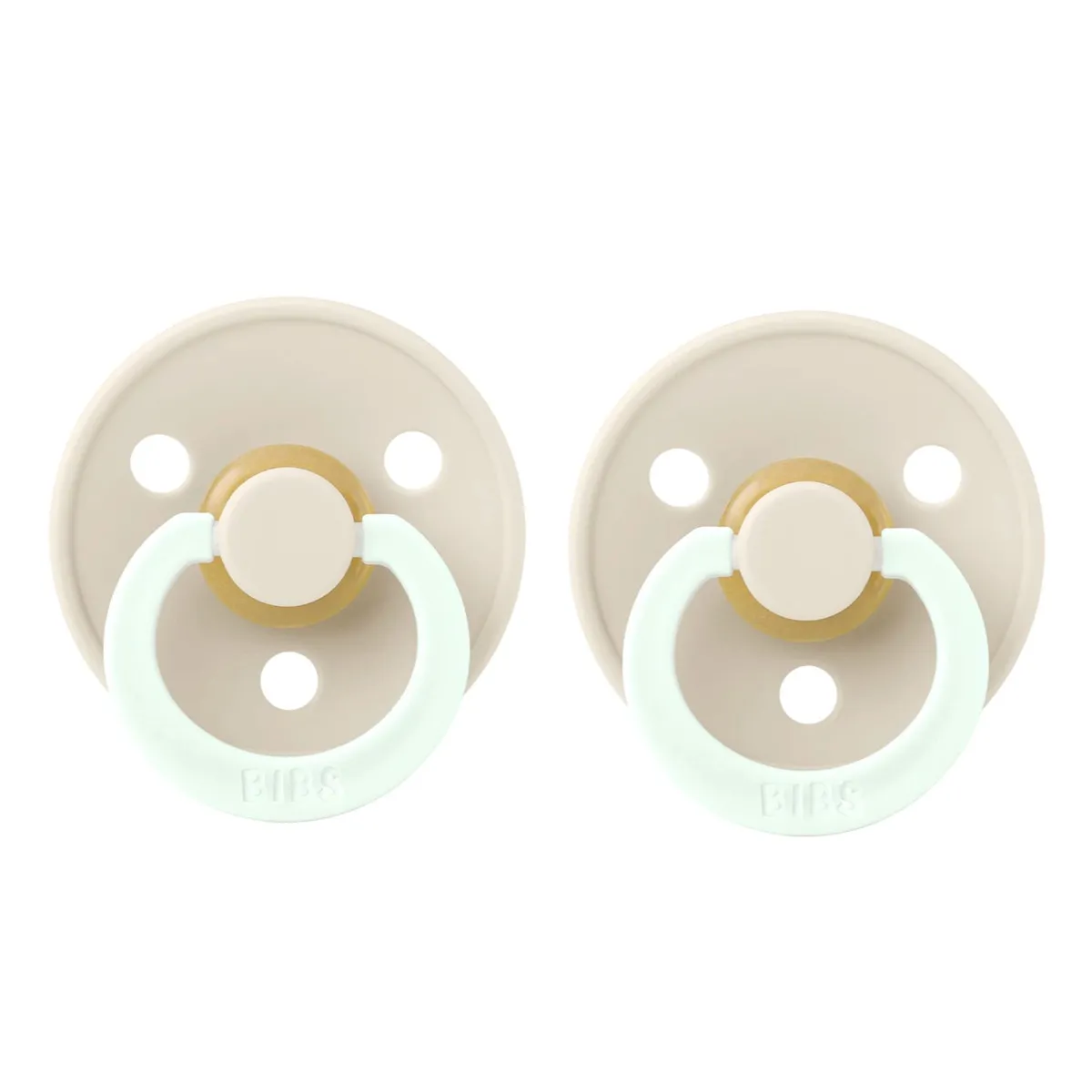 Bibs Suce Bibs 0-6mois Paquet de 2 - Ivoire Glow (Grandeur 1)