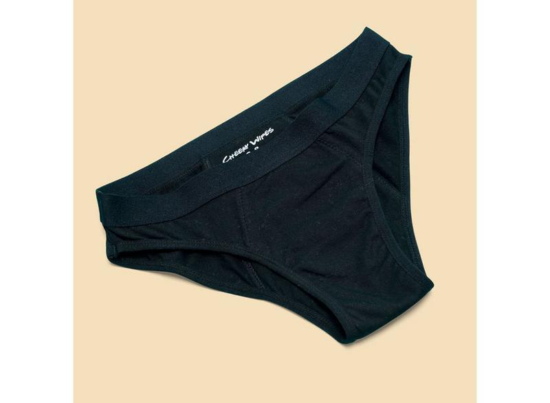 cheeky wipes Menstruatie Ondergoed Feeling Sporty Zwart Maat 32-34 1 Stuk