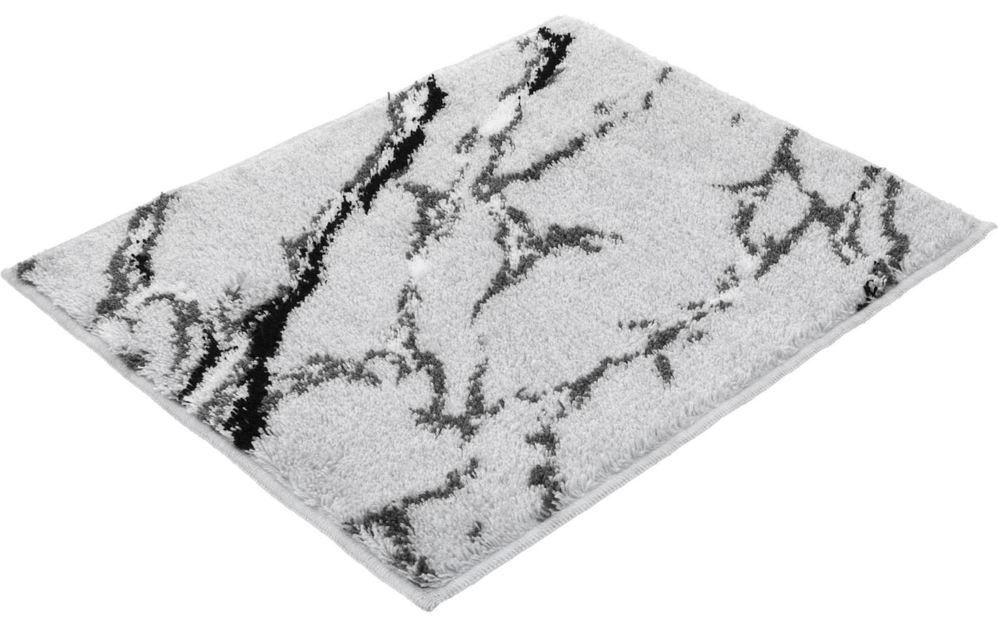 Badteppich Marble 50 x 60 cm, Light GreyLuxuriöser Badteppich für zeitlose Eleganz und Komfort