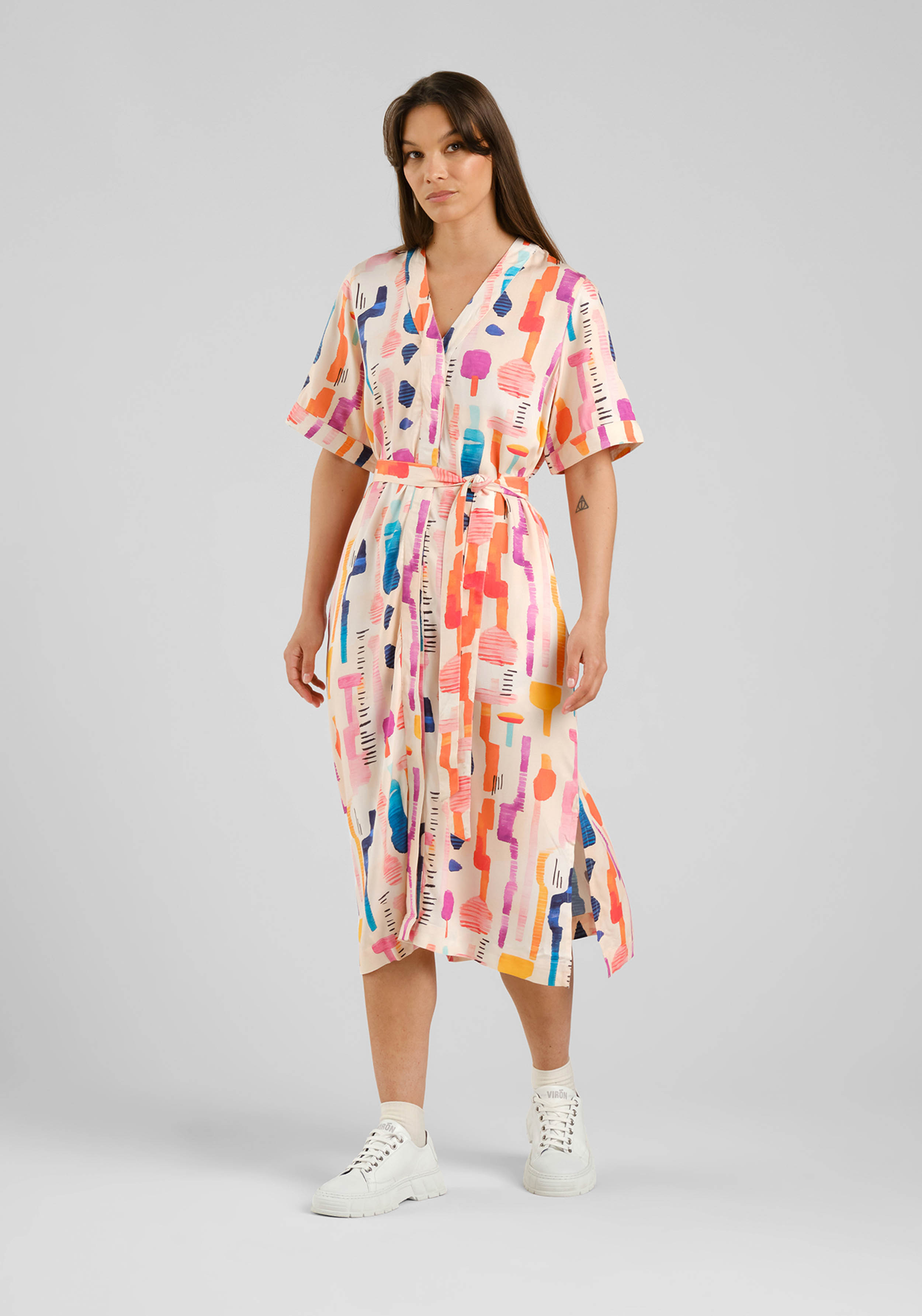Dedicated Kleid Kallvik Summer Abstract Multi Color