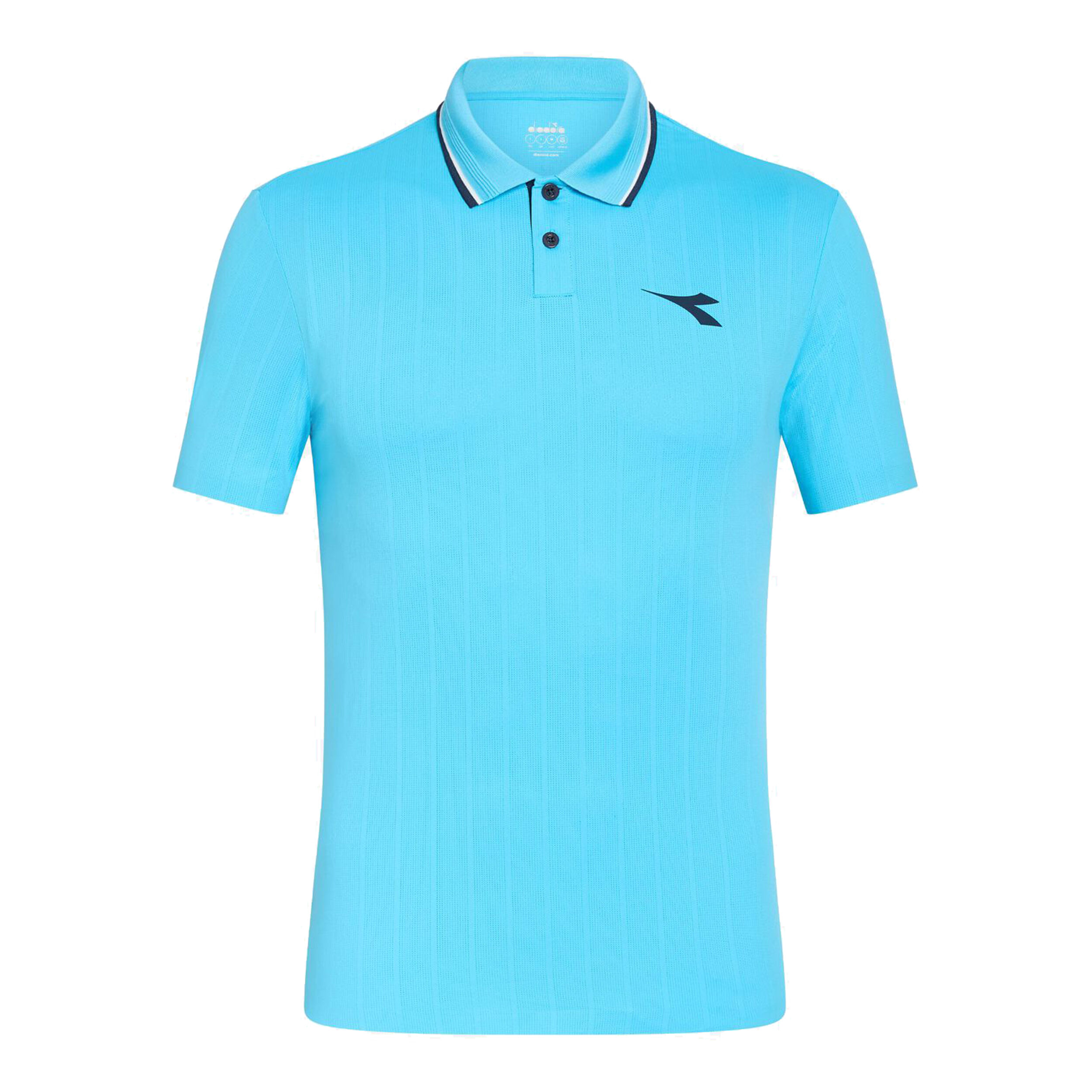 Diadora Icon Polo Hommes - Bleu Clair
