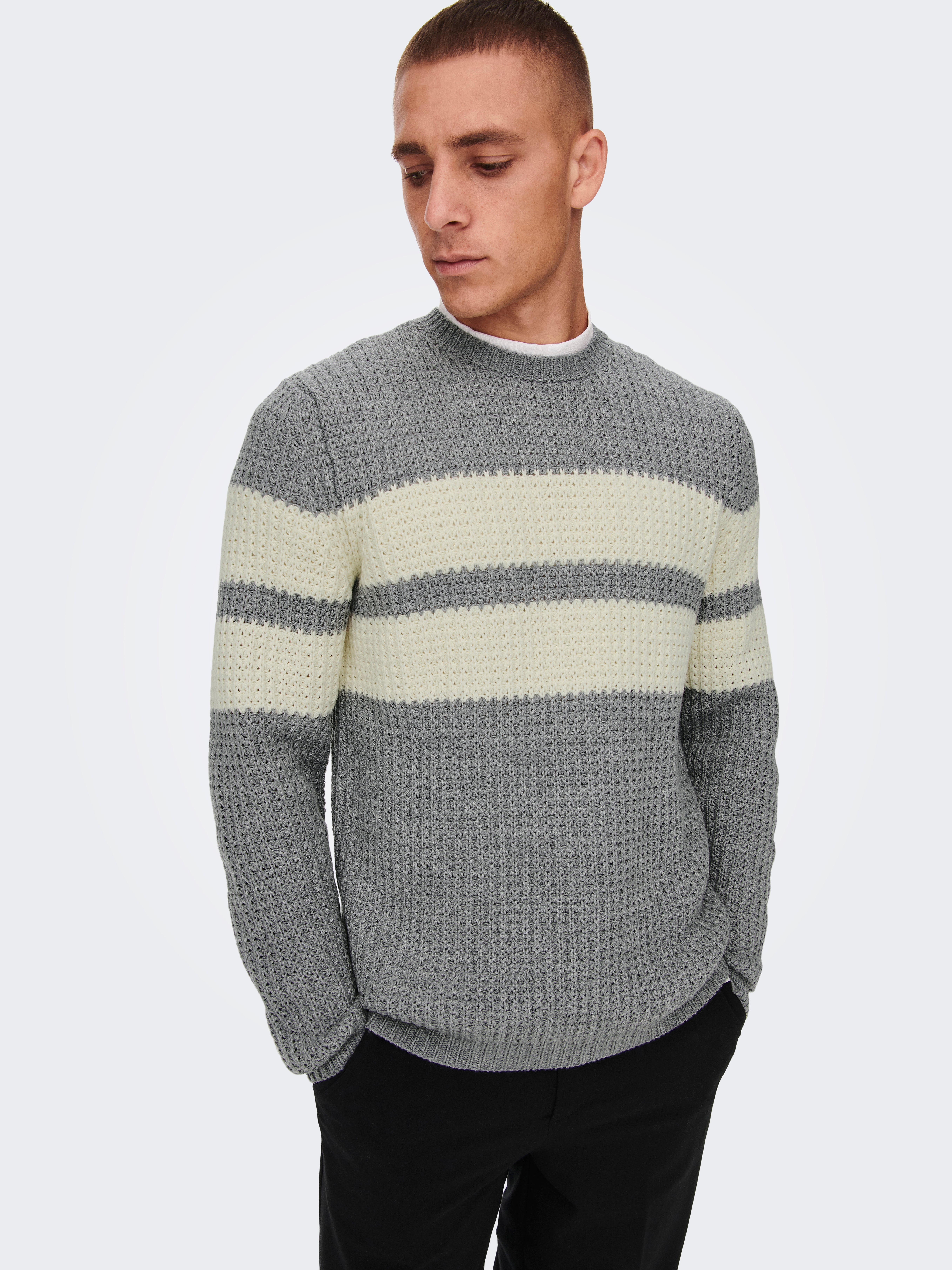 ONSAZLO Pullover Medium Grey Melange