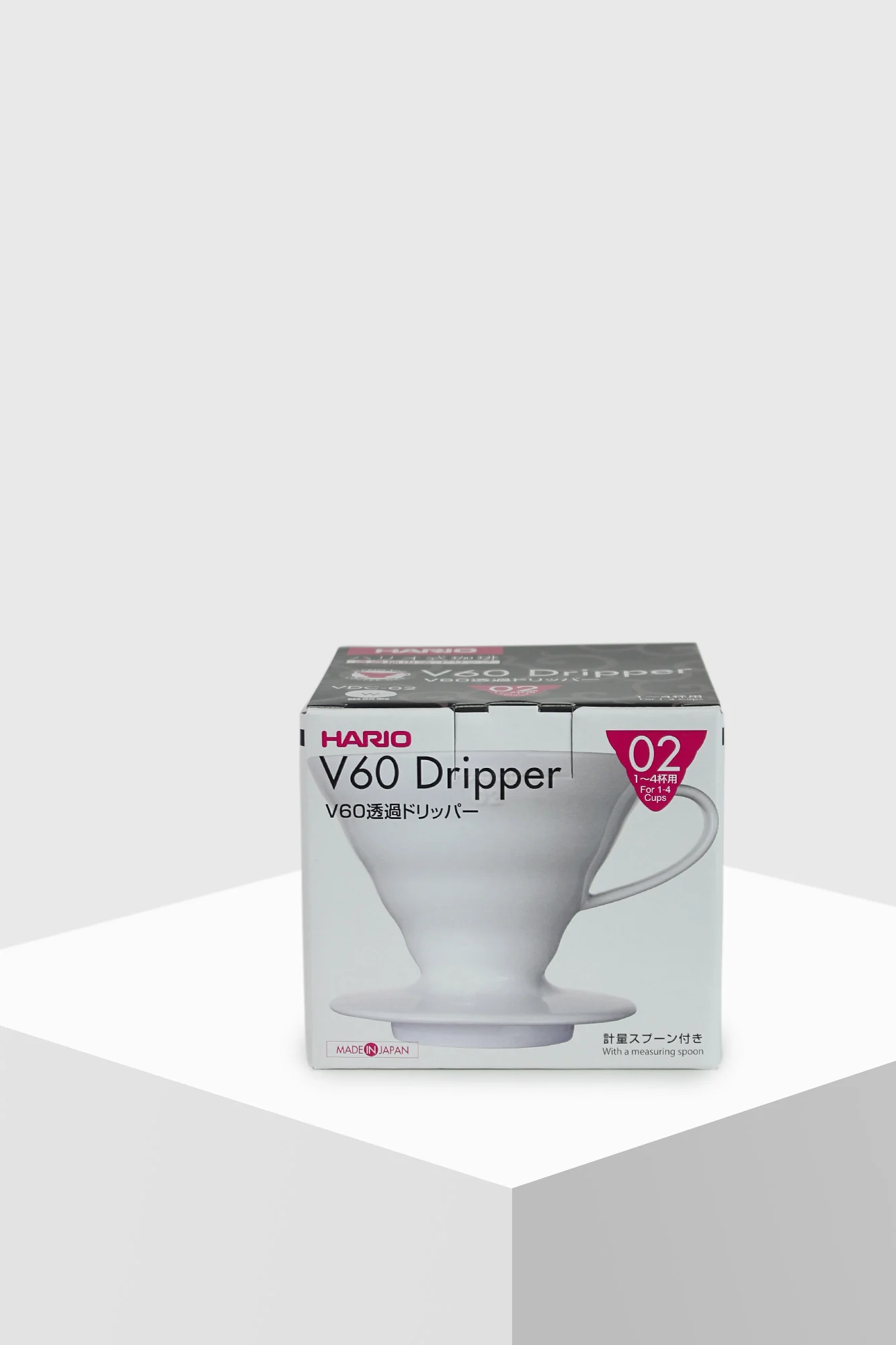 Hario V60 Dripper 02 Keramik Kaffeefilter (Handfilter) weiß