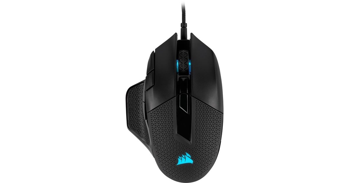 CorsairNightsword RGB gaming muis  (Zwart, 100 - 18,000 dpi, RGB leds)