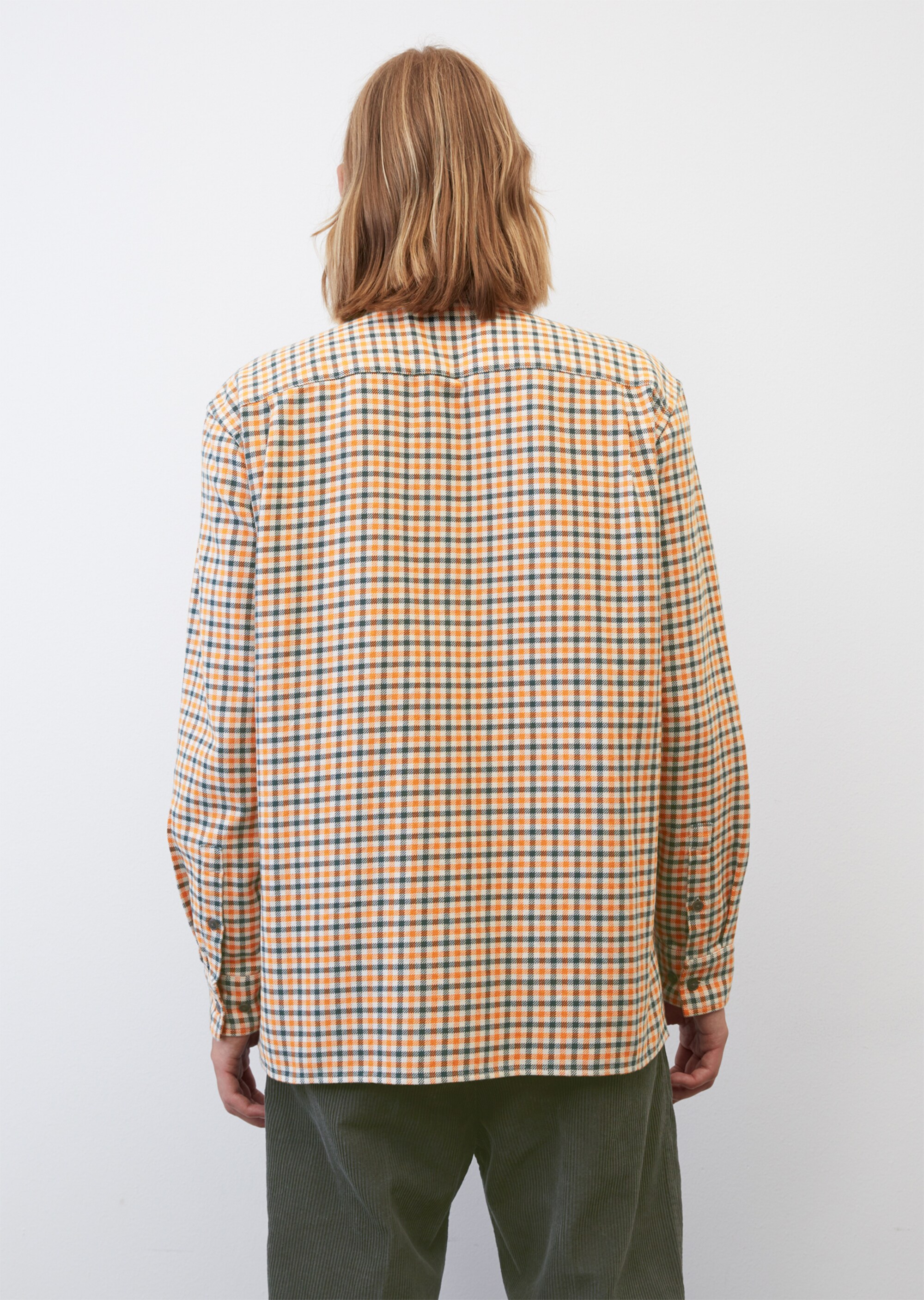 Winter-Twill Langarm-Hemd relaxed aus reiner Bio-Baumwolle