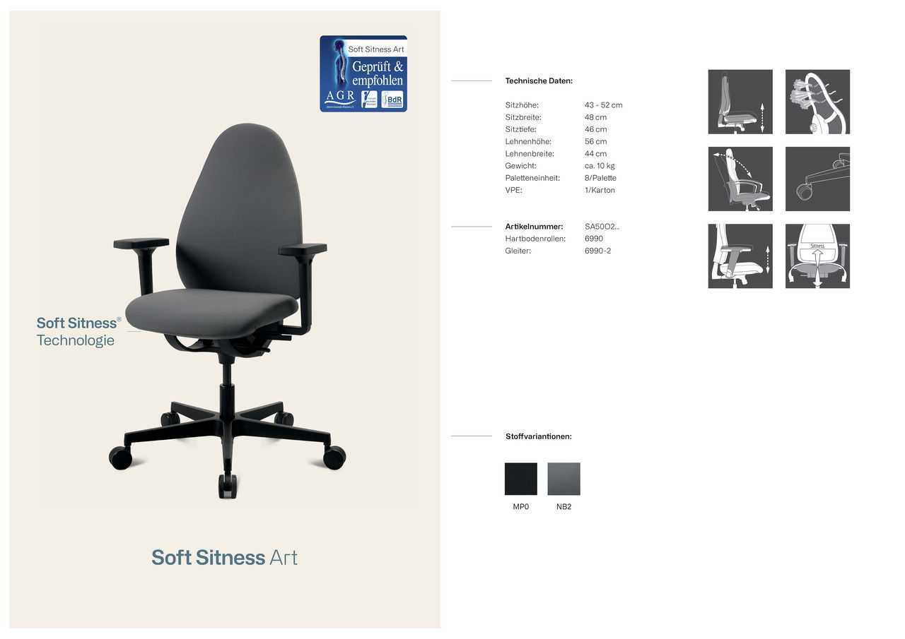 Topstar Bürostuhl SOFT SITNESS ART G