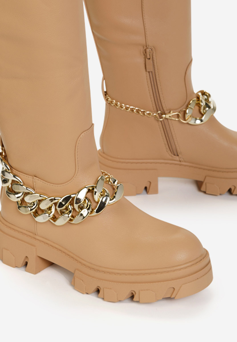 Bottes femme brunes Aliana