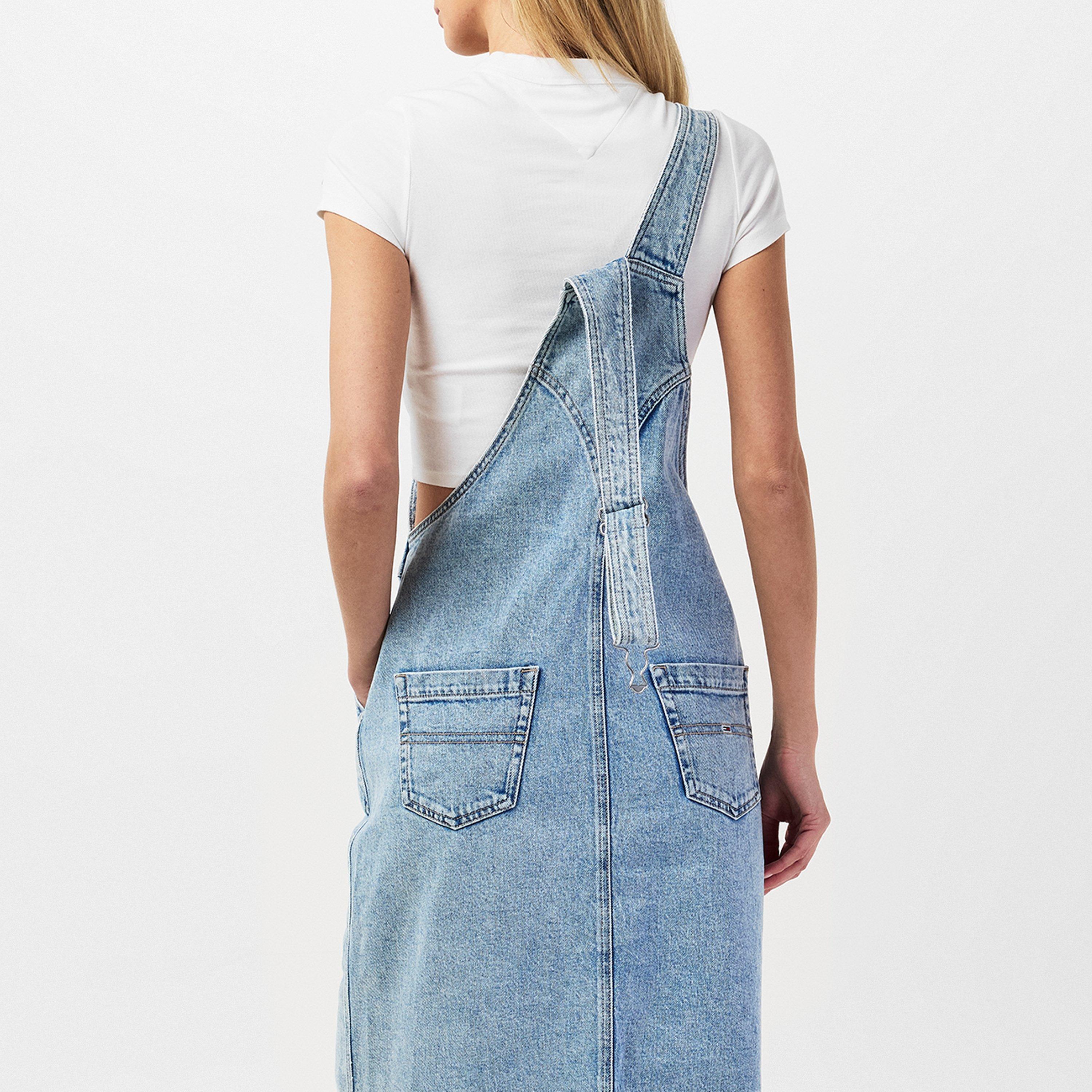 Tommy Jeans Dungaree Midi Dress