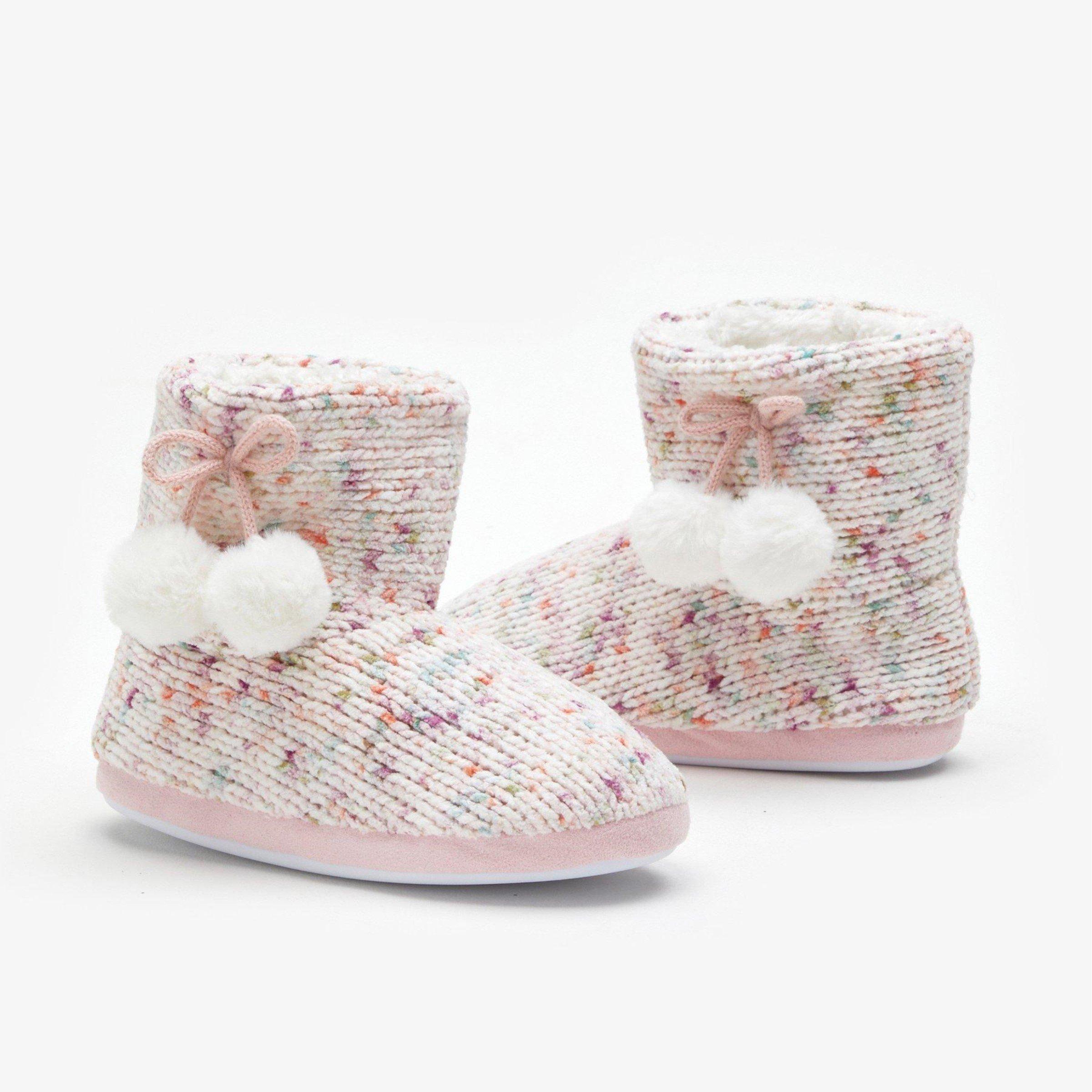 Be You Girls Pom Pom Knitted Booties