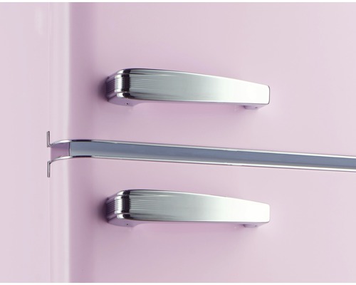 Wolkenstein GK212.4RT SP roze koel-vriescombinatie, afmetingen (B x H x D): 54,5 x 145,6 x 62,6 cm, koelgedeelte: 172 l, vriesgedeelte: 39 l