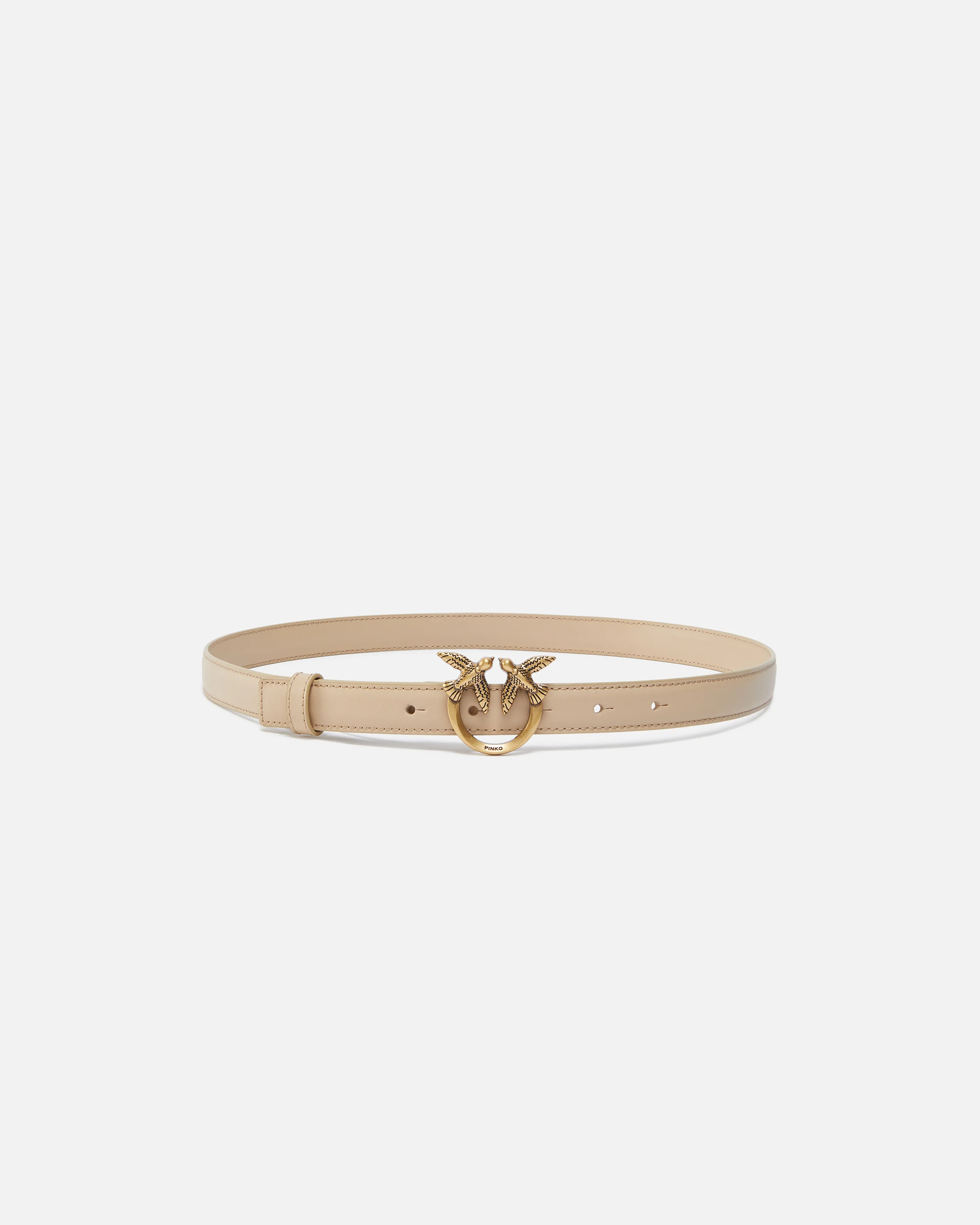 Fine ceinture love birds | Marron