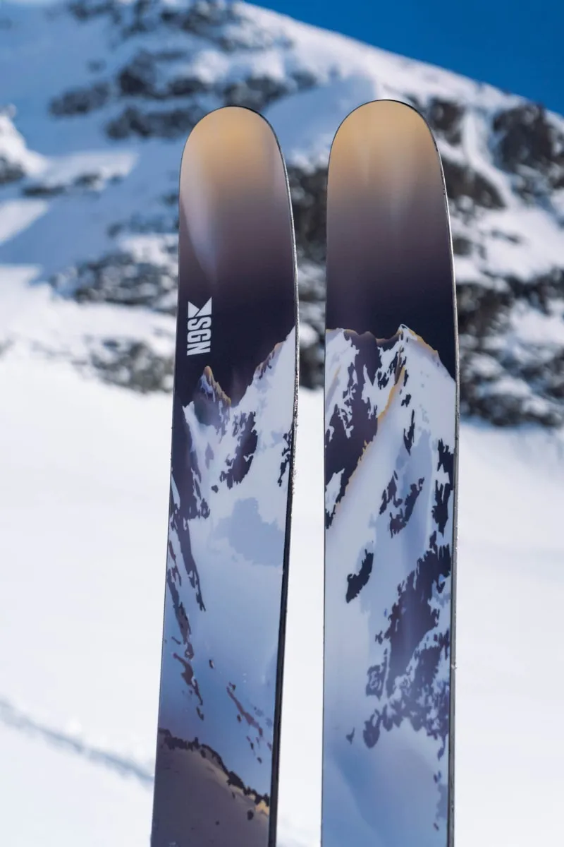 SGN Skis Soleitind Gold Marble Artwork