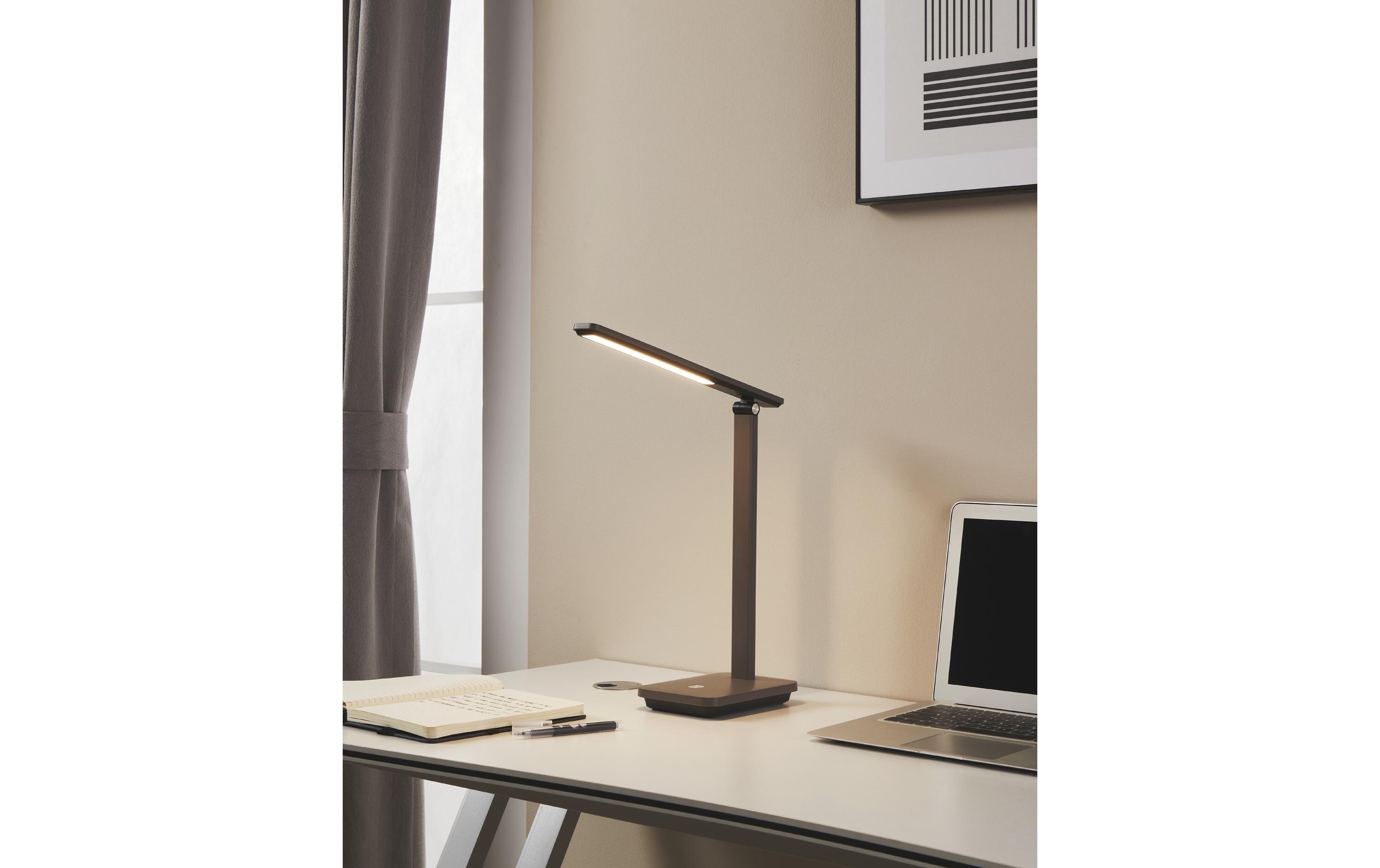 Tischleuchte INIESTA Schwarz LED 3.6W 3000-6500KModerne LED-Tischleuchte mit Touch-Bedienung und verstellbarer Farbtemperatur