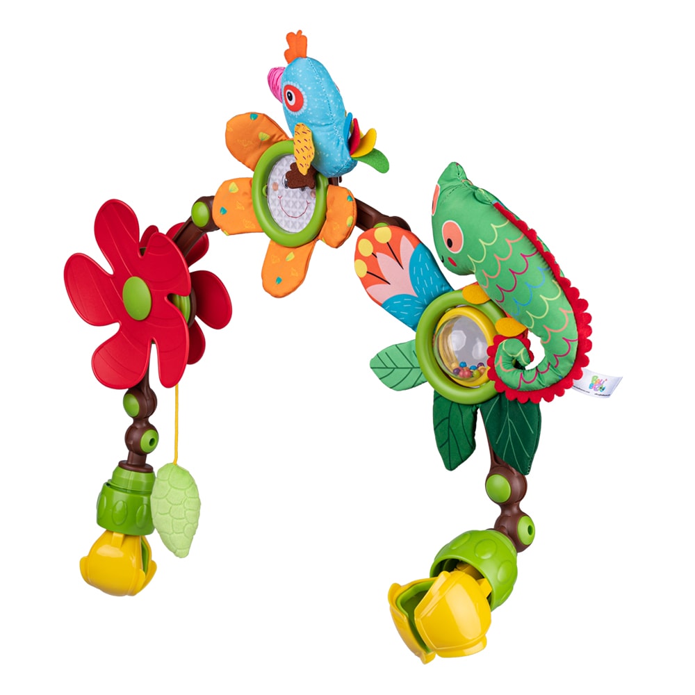 Bali Bazoo Spielbogen Paradies 80417 für Kinderbett Kinderwagen Rassel Windrad bunt