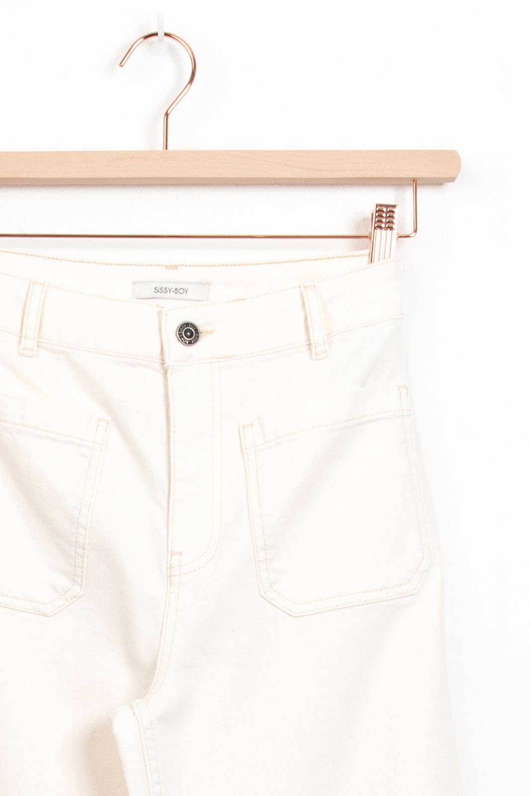 Brovary witte high waist wide leg jeans