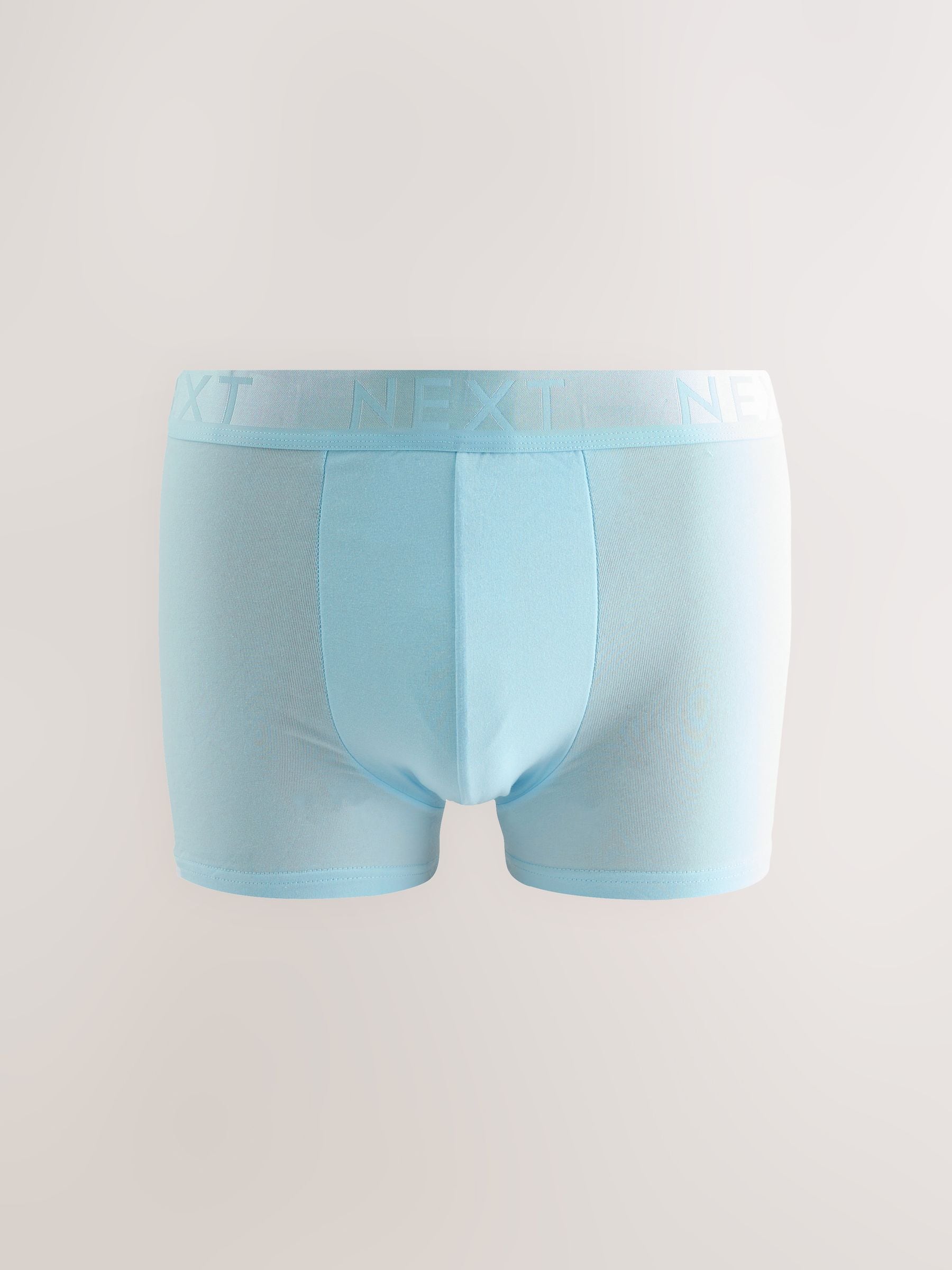 Blauw/groen/grijs - Katoenrijke trunk boxershorts verpakking van 10