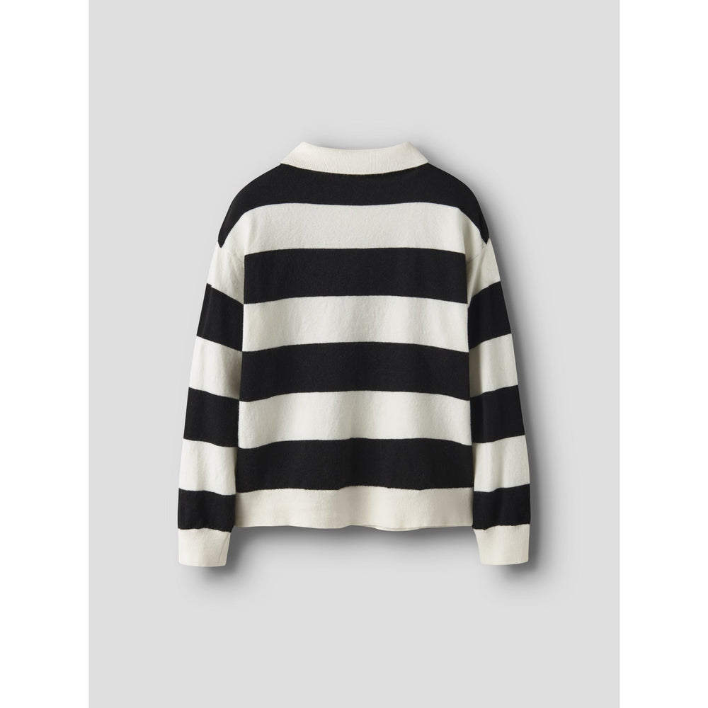 Køb Name It Black Nkmobert Ls Loose Strik Polo