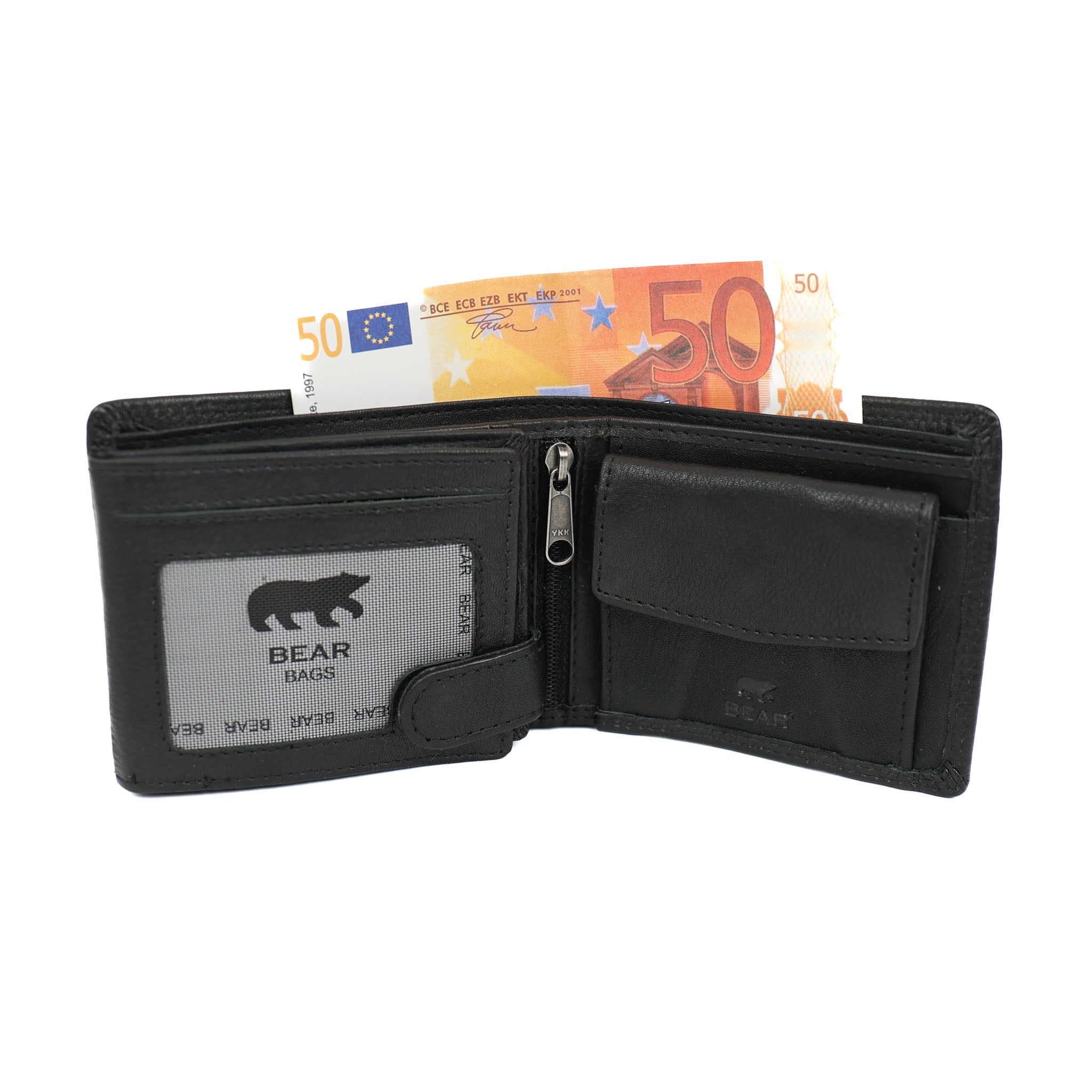 Billfold 'Boaz' zwart BLACK
