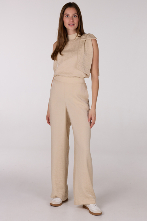 Juffrouw Jansen ecru dames blouse