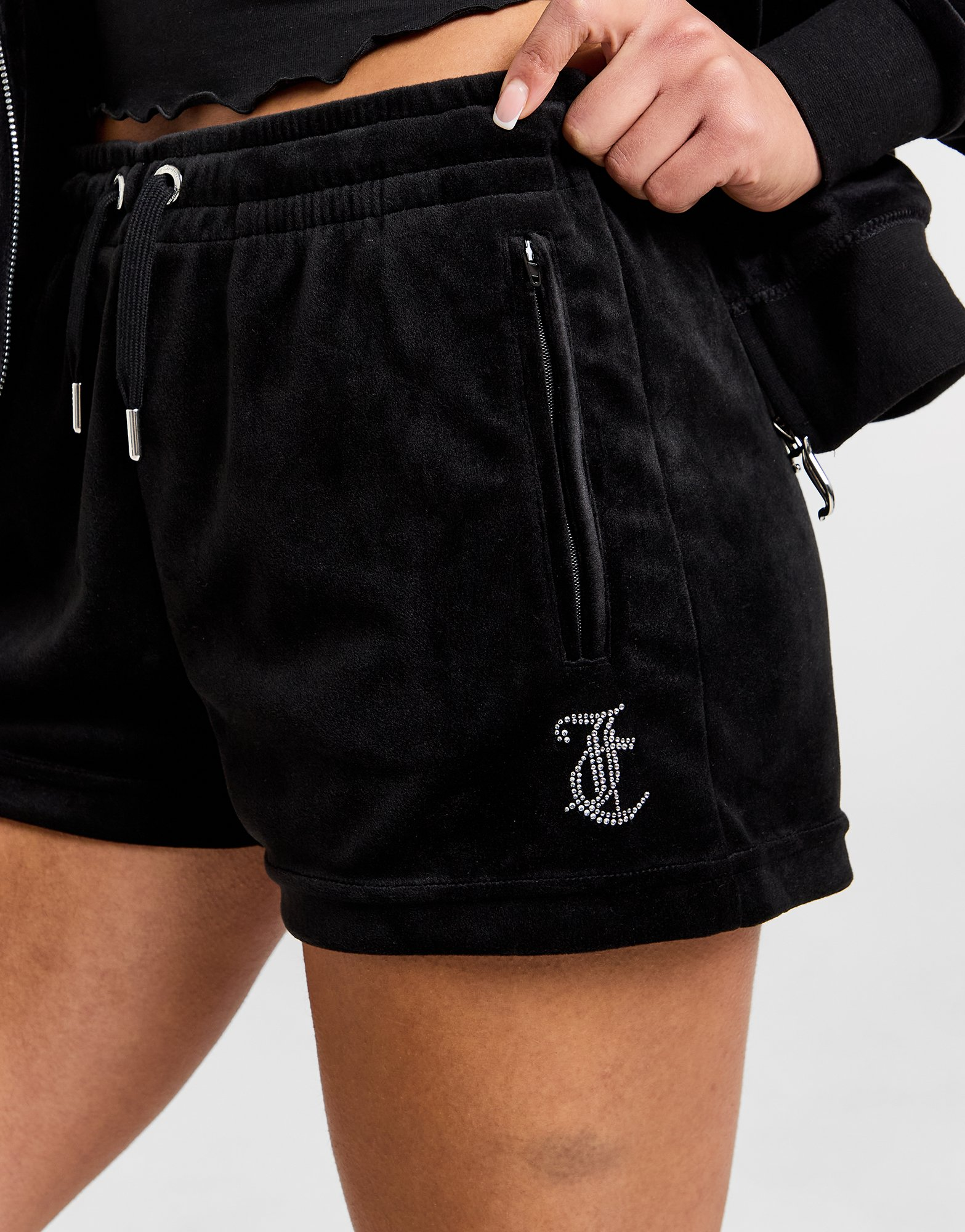 JUICY COUTURE Short en Velours Diamants Femme