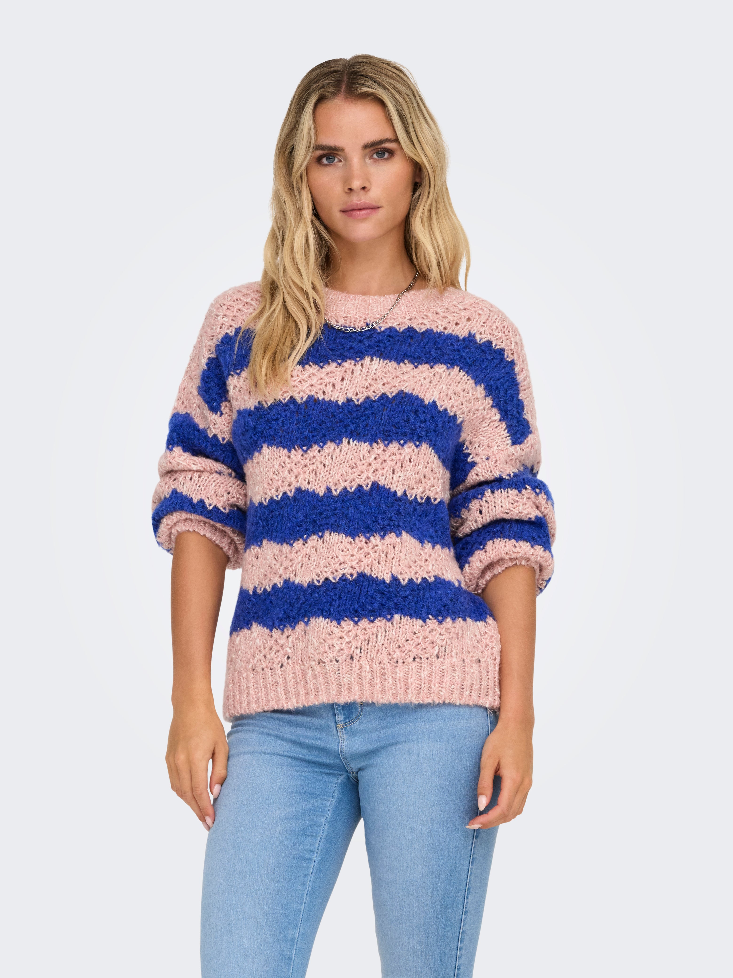 ONLACE Strickpullover Silver Pink