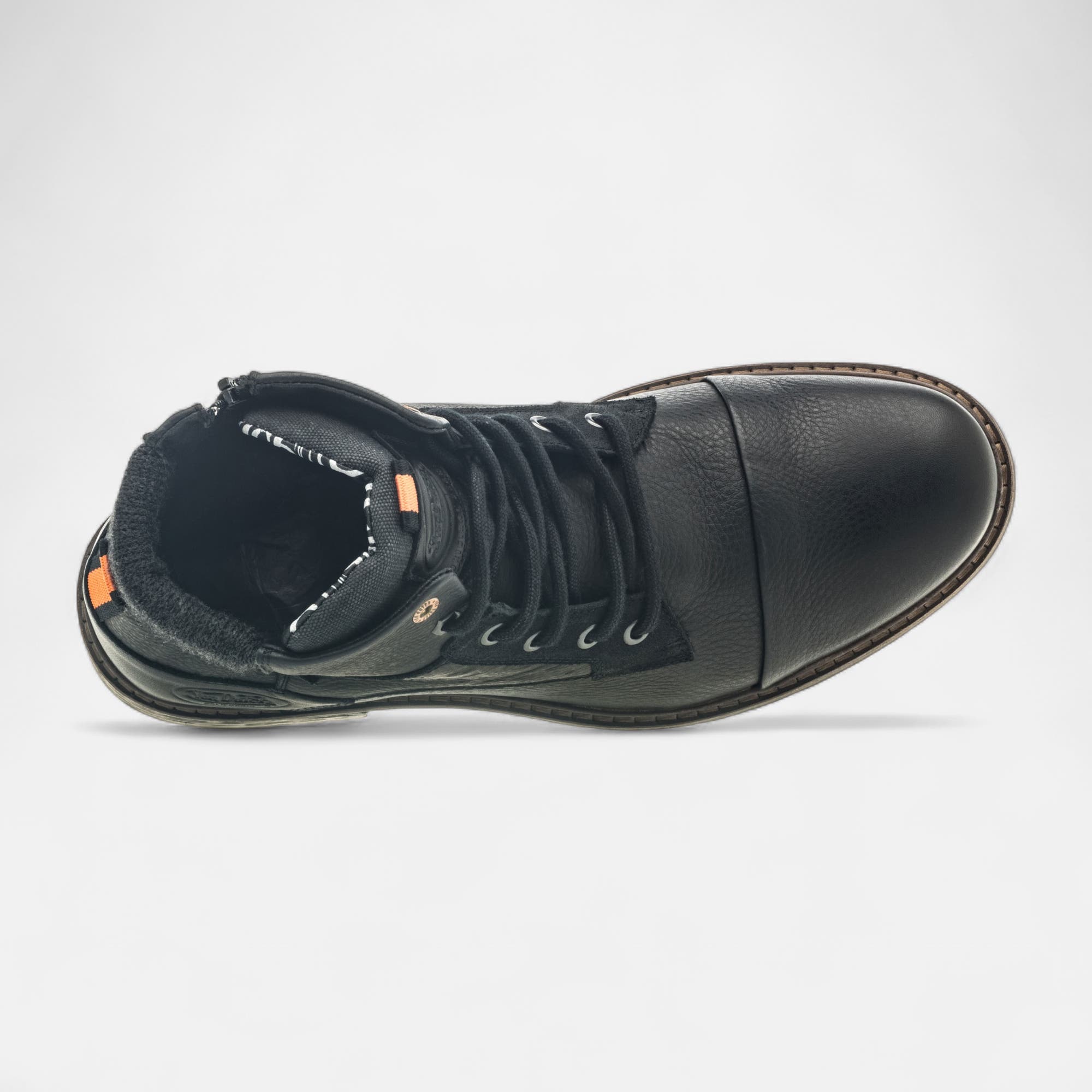 Boots Homme en cuir noir