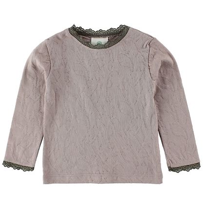 En Fant Bluse - Lavendel m. Hulm?nster