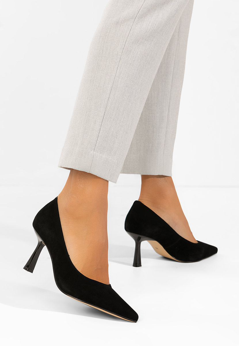Chaussures pour femme en cuir noirs Milenna V2
