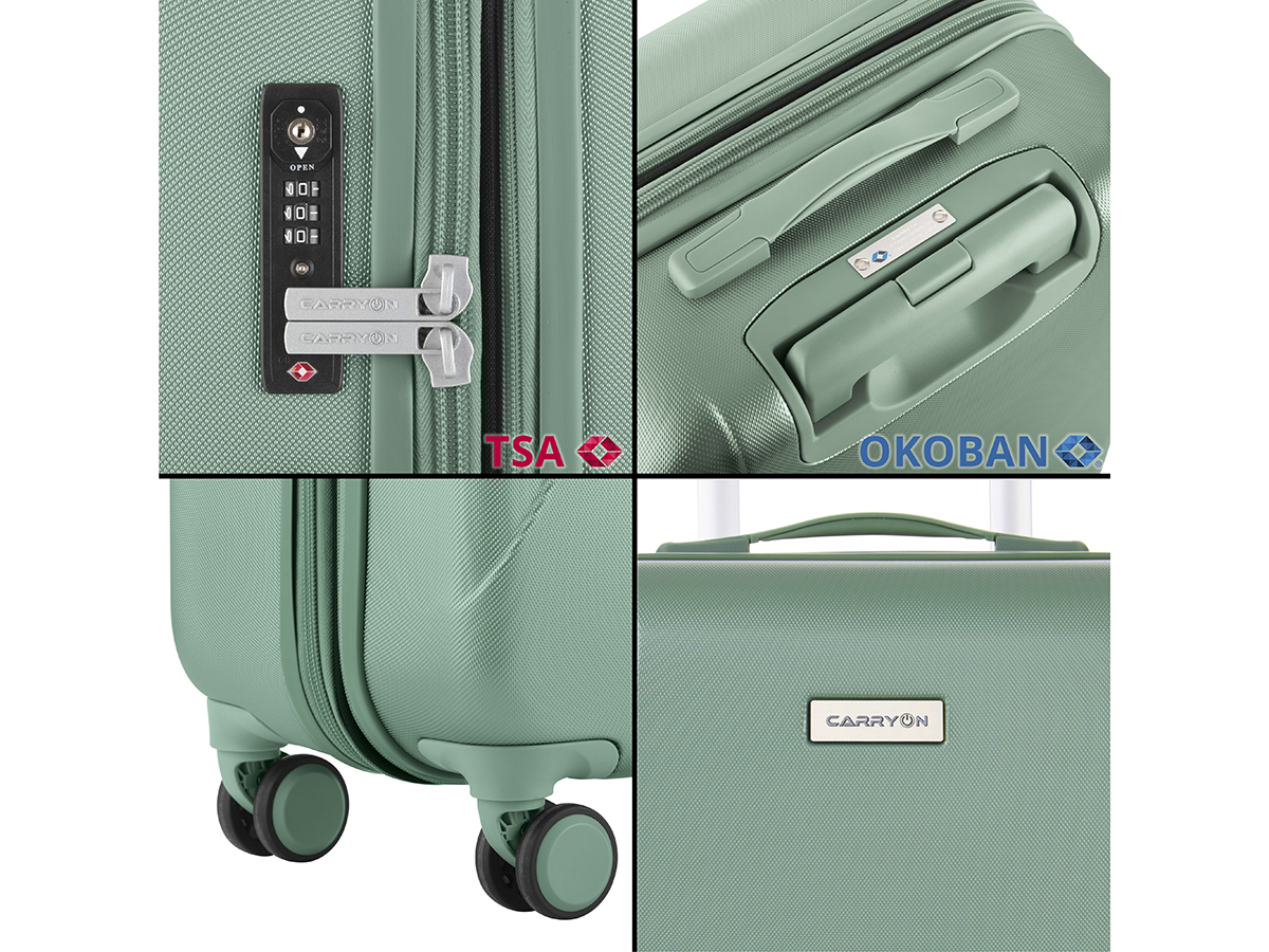 CarryOn Skyhopper 2-delige TSA kofferset - Olive
