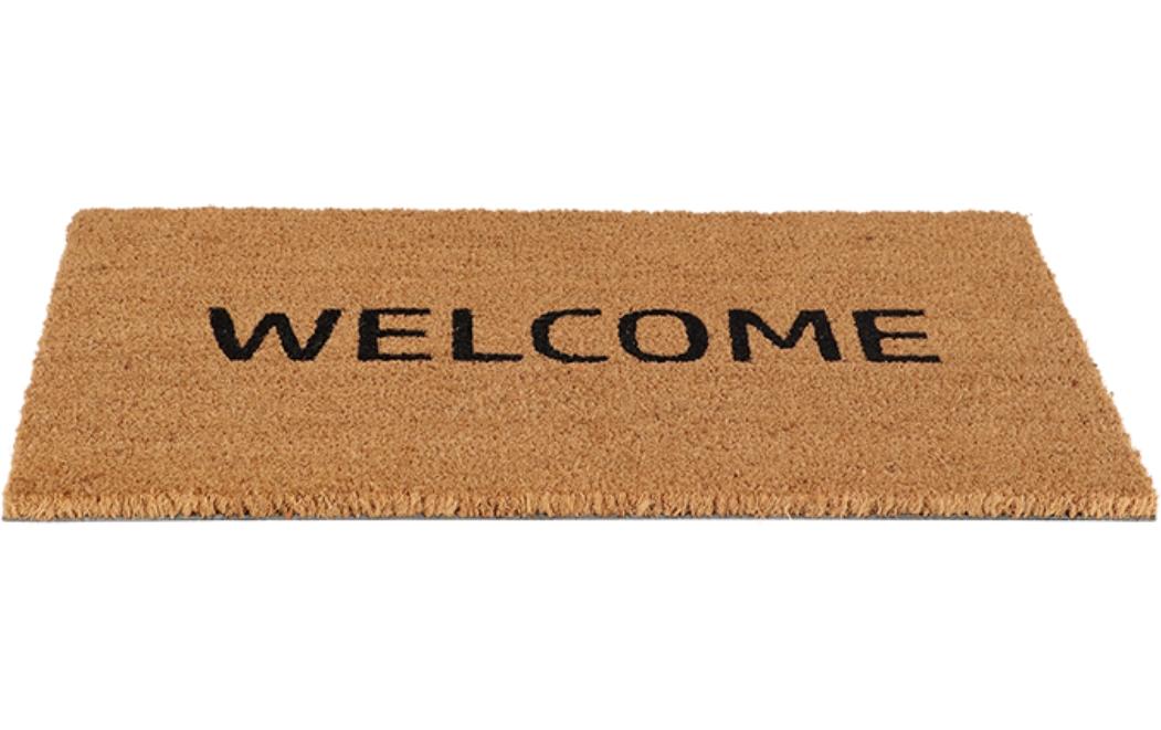 Fussmatte «Welcome» 40 cm x 60 cmTürmatte aus Kokosfasern