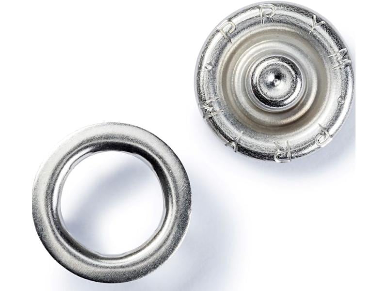 Prym Druckknöpfe Jersey Ring 10 mm, 10 Stück Druckknöpfe Jersey mit leichter Schlusskraft