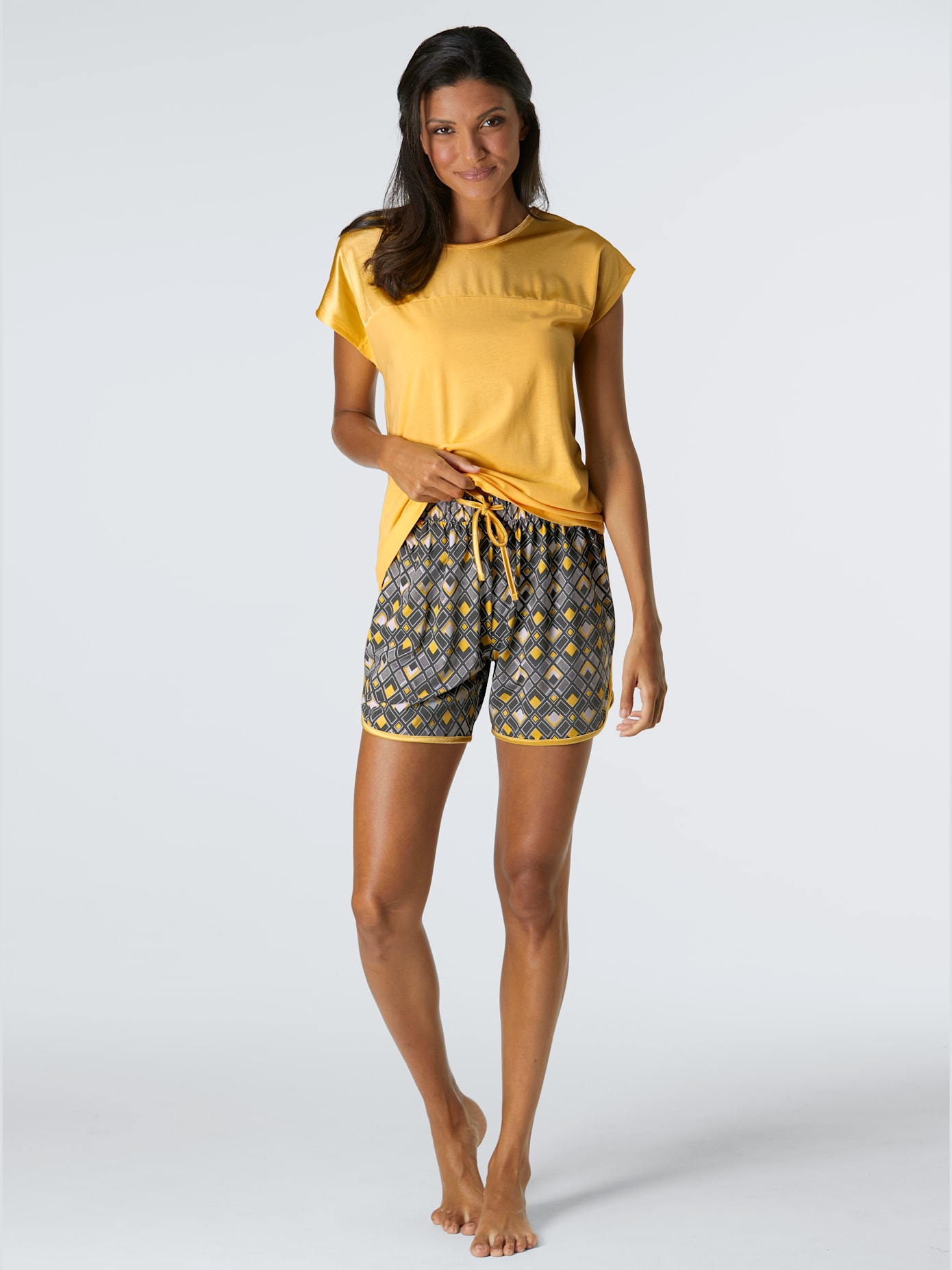 Pyjama court jersey fin