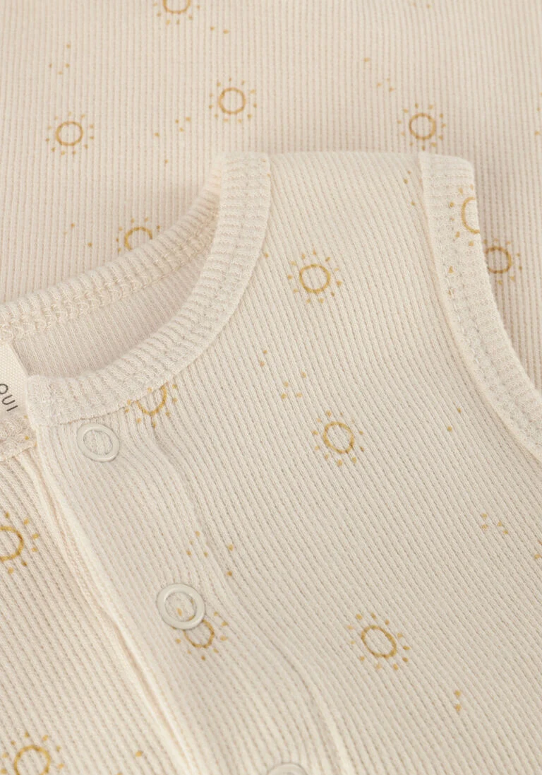 QUINCY MAE beige quincy mae  ribbed henley romper suns