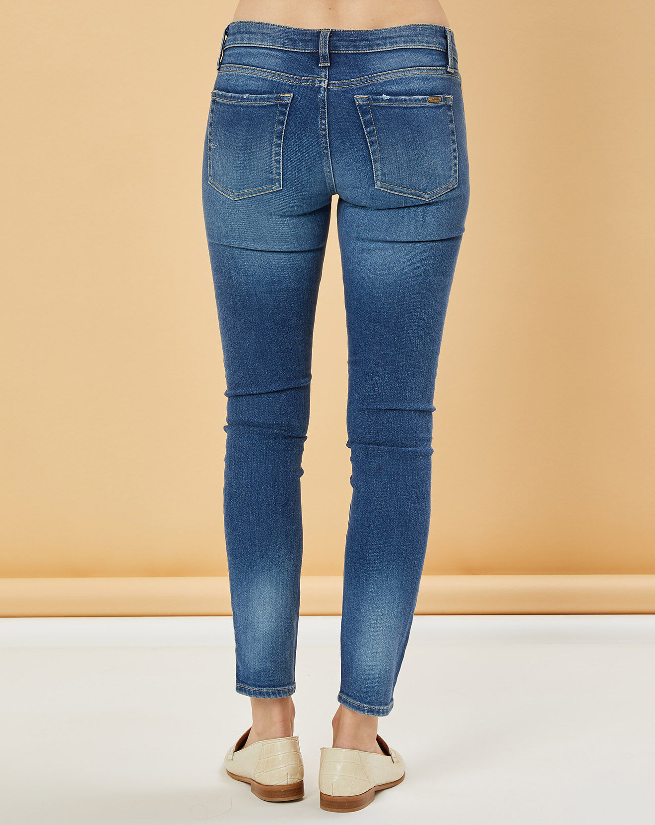 Acquaverde Jean slim 7/8 Scarlett worn