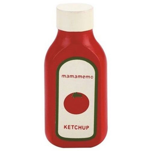 Mama memo houten ketchup fles