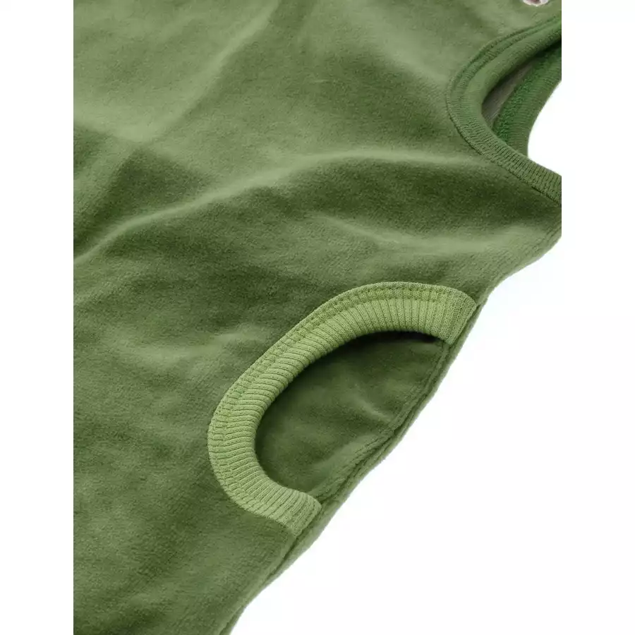 Villervalla Strampler Velours VELOUR MOSS